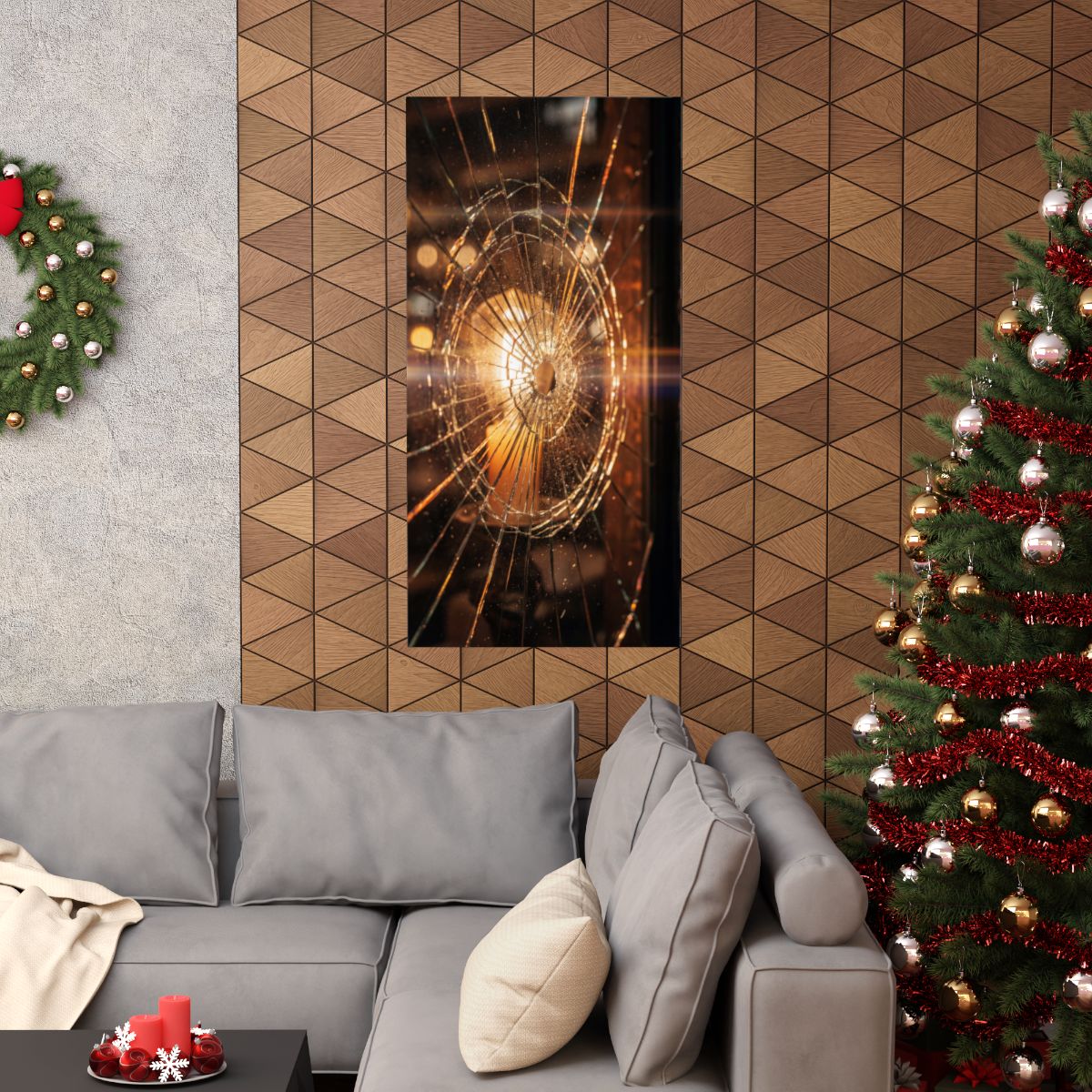 Matte Vertical Posters - Shattered Radiance Glass Art (8×10...