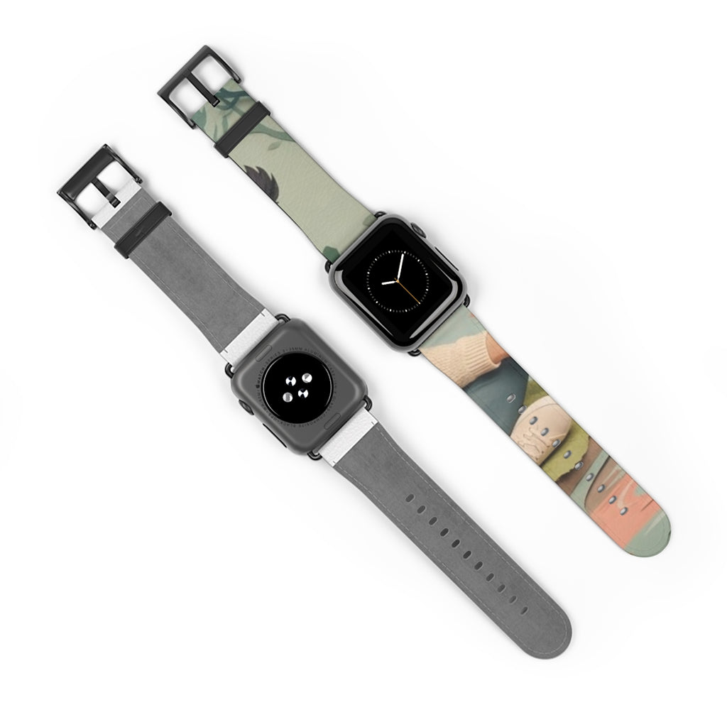 Apple Watch Band - Paper Forest Tales Woodland Sanctuary Art...