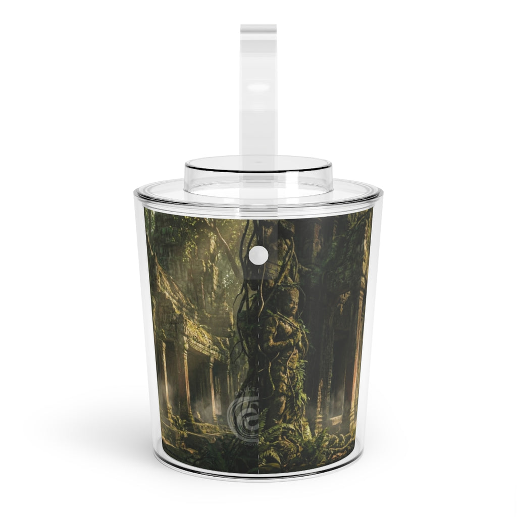 Ice Bucket with Tongs - Ancient Sanctuary | Echovira Gallery