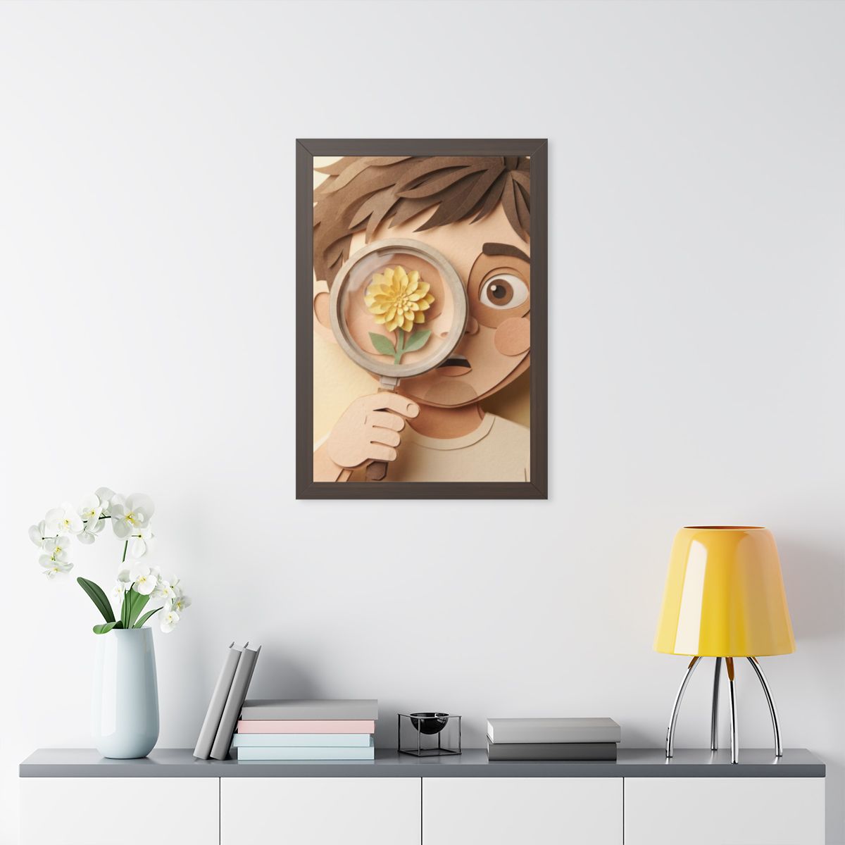 Framed Vertical Poster - Wonder of Nature — Walnut (11×14......