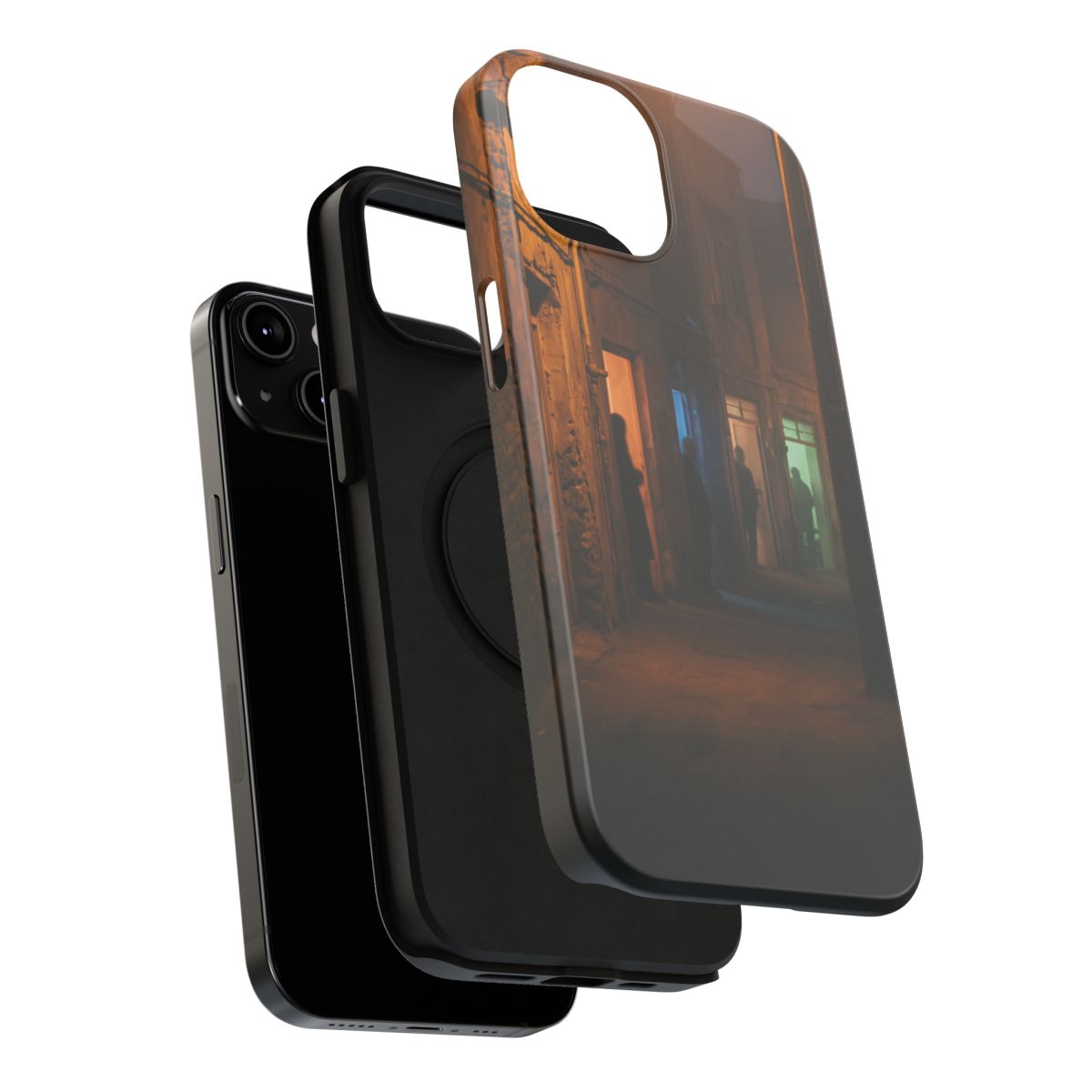 Impact-Resistant Apple iPhone Cases - Shadows of the City | iPhone 17 Pro Max, 17 Pro, 17 Air & More