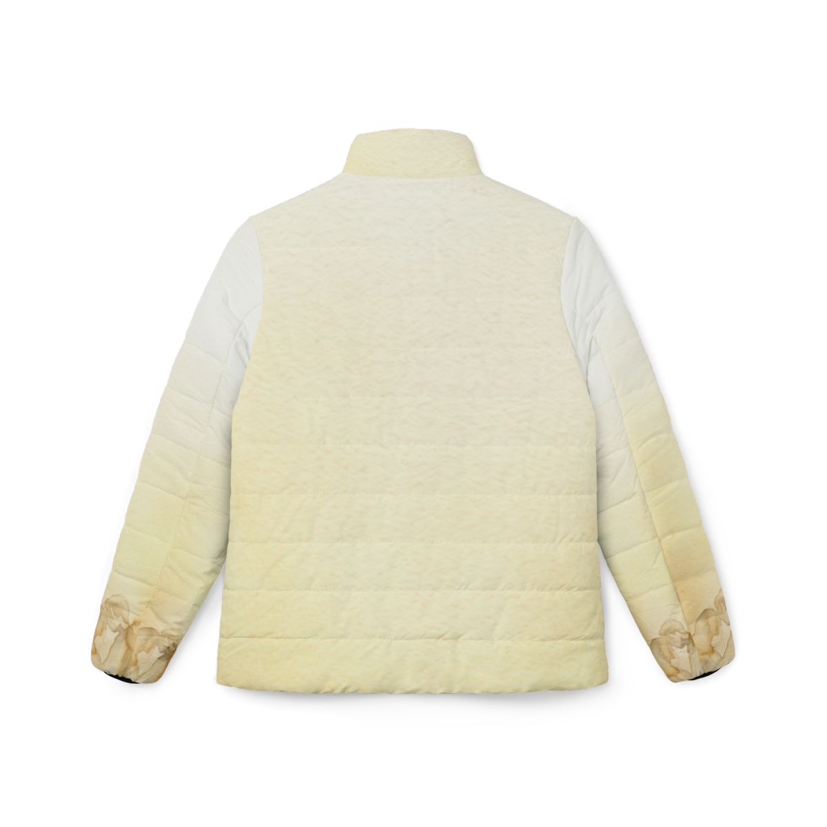 Women's Puffer Jacket - Golden Hour Solace Minimalist Art |...