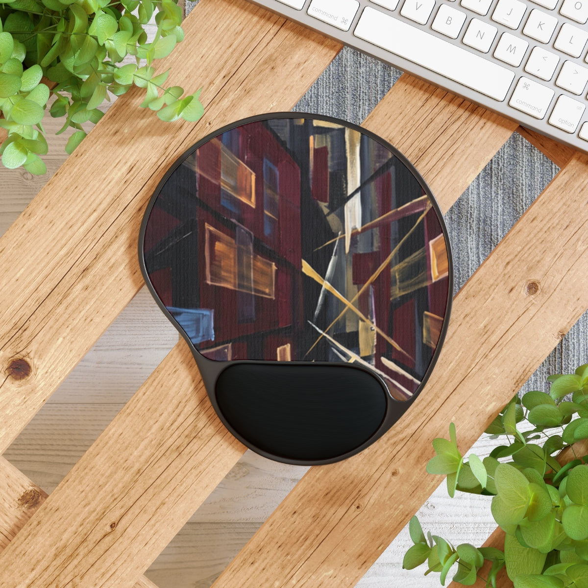 Mouse Pad with Wrist Rest - Urban Perspective | Echovira...