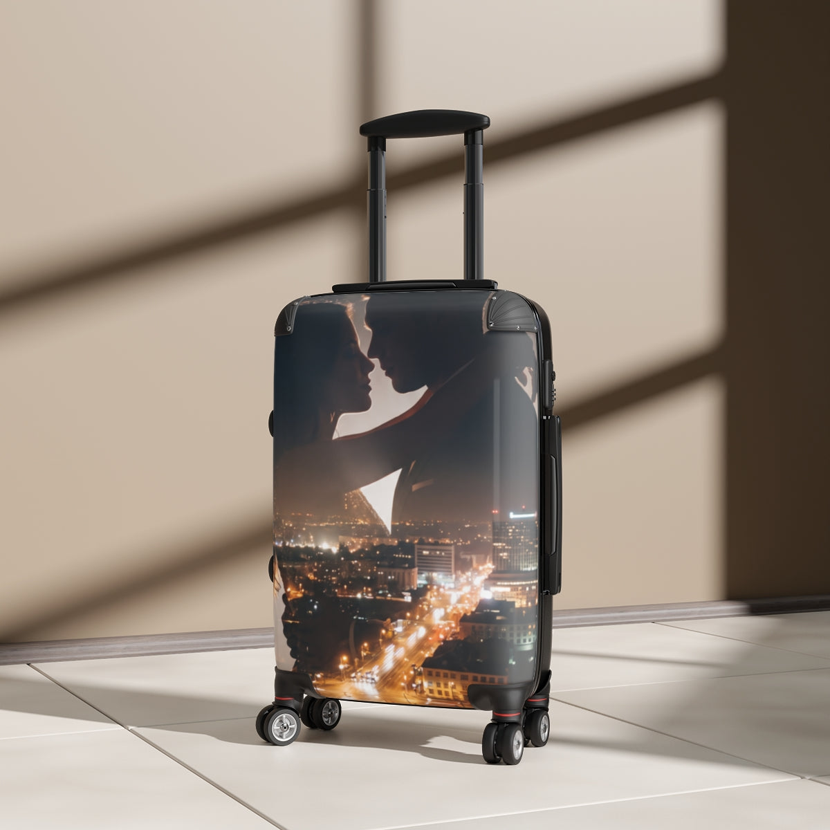 Suitcase - Night City Lovers Double Exposure | Echovira...