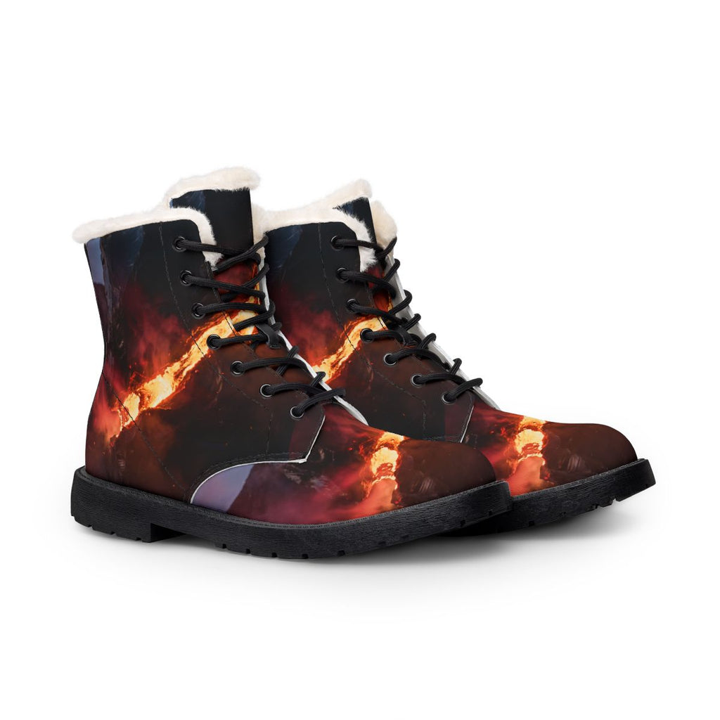 Women's Boots with Volcanic Magma Monolith