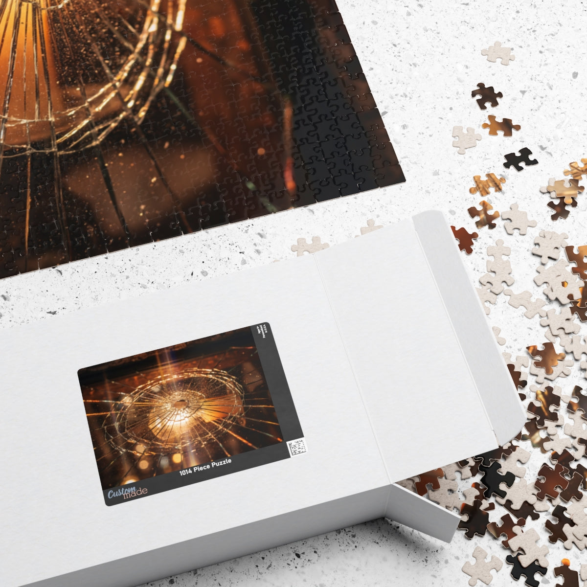 Puzzle - Fractured Light Shattered Glass Art | Echovira...