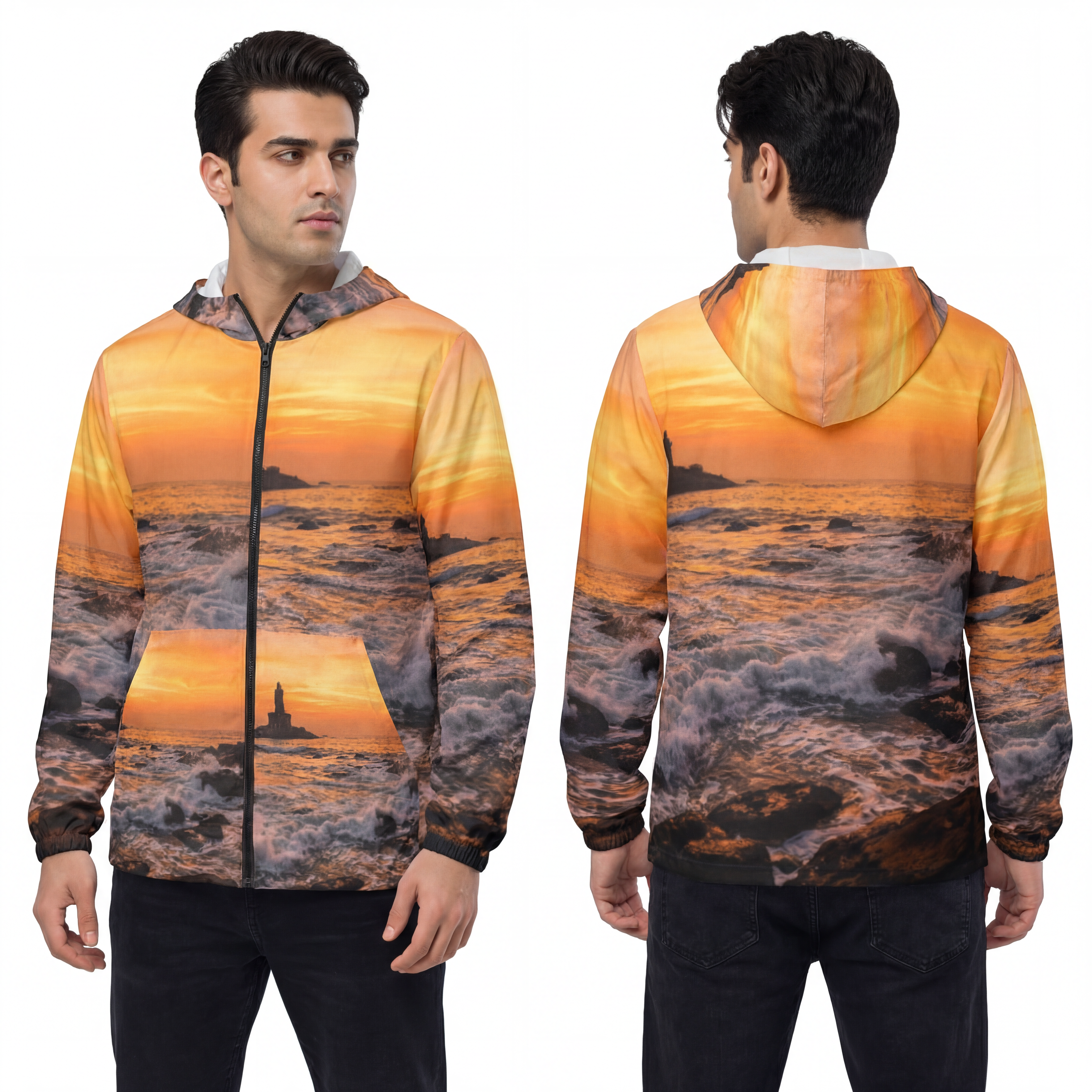 Windbreaker Jacket - Majestic Horizon