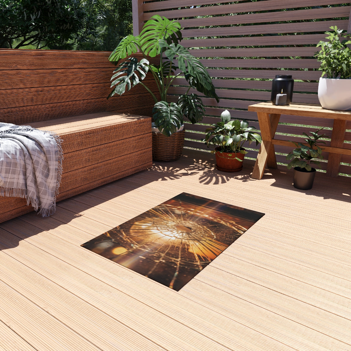 Outdoor Rug - Moody Fractured Light