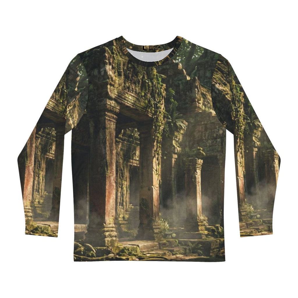 Men's Long Sleeve Shirt - Ancient Gate | Echovira Gallery