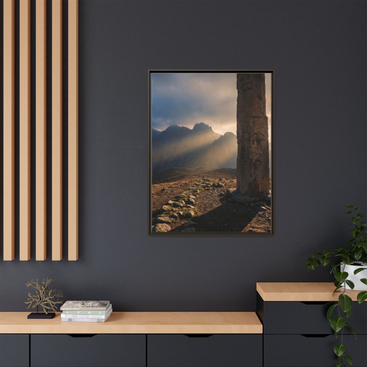 Matte Canvas, Framed - Mystic Monolith Ancient Persian... |...