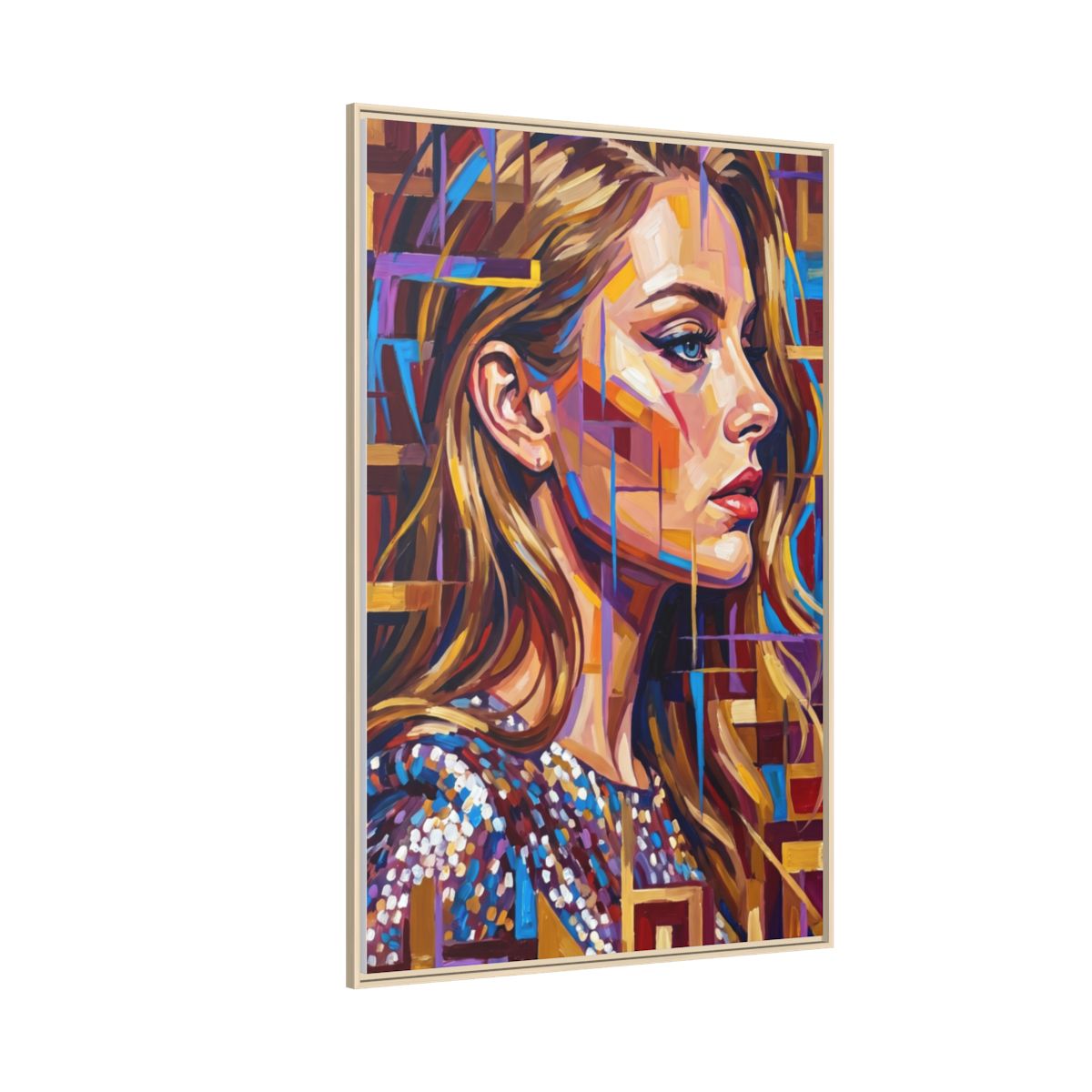 Framed Matte Canvas - Shattered Elegance (8×10, 9×12, 11×14...