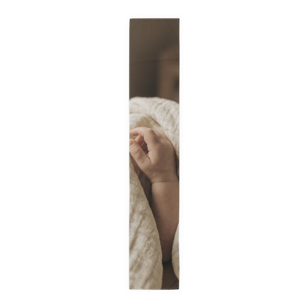 Table Runner - Organic Muslin Texture