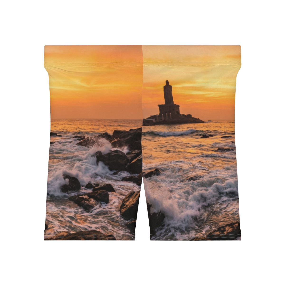 Women's Biker Shorts - Ocean Sunrise