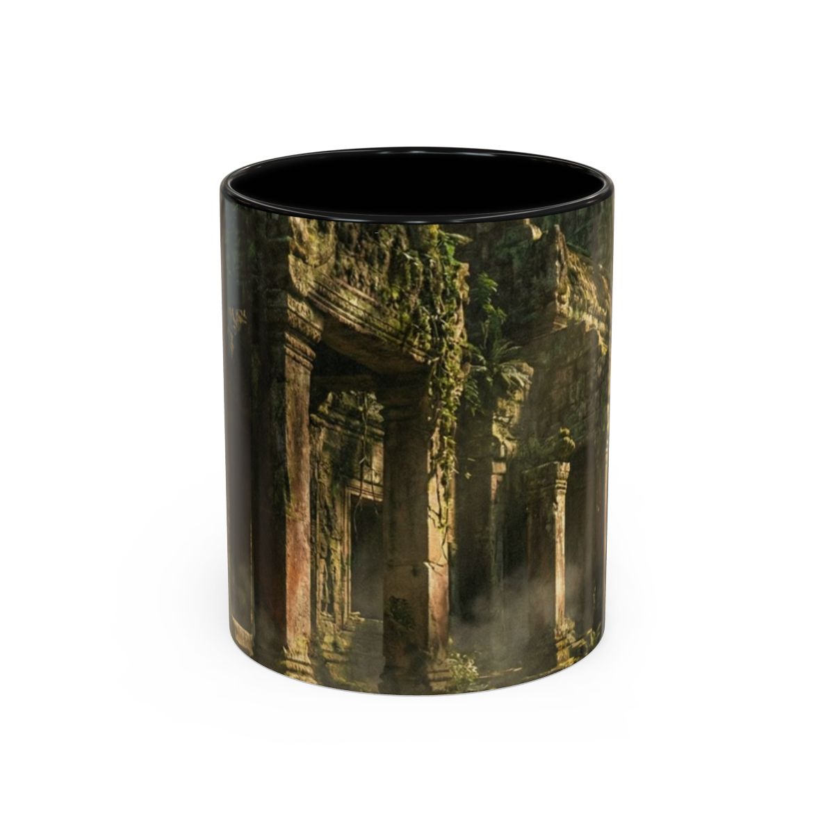 Accent Coffee Mug - Moss Temple Retreat | Echovira Gallery