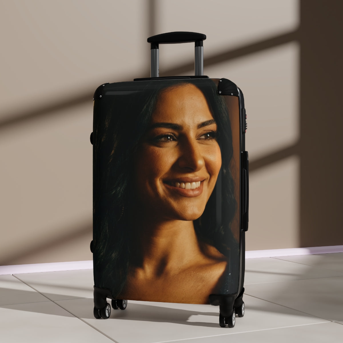 Suitcase - Gilded Nights Luxury Luggage | Echovira Gallery