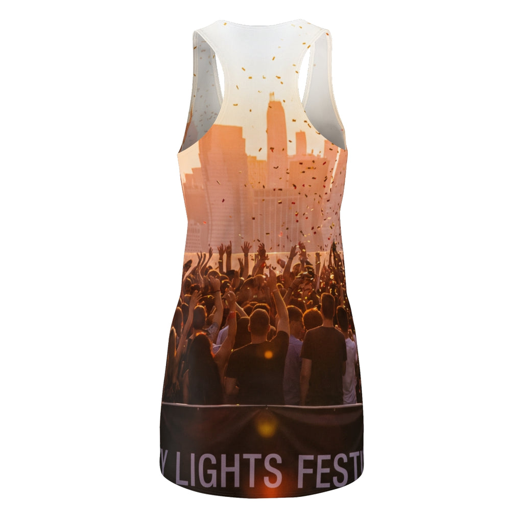 Women's Cut & Sew Racerback Dress - City Lights Festival |...