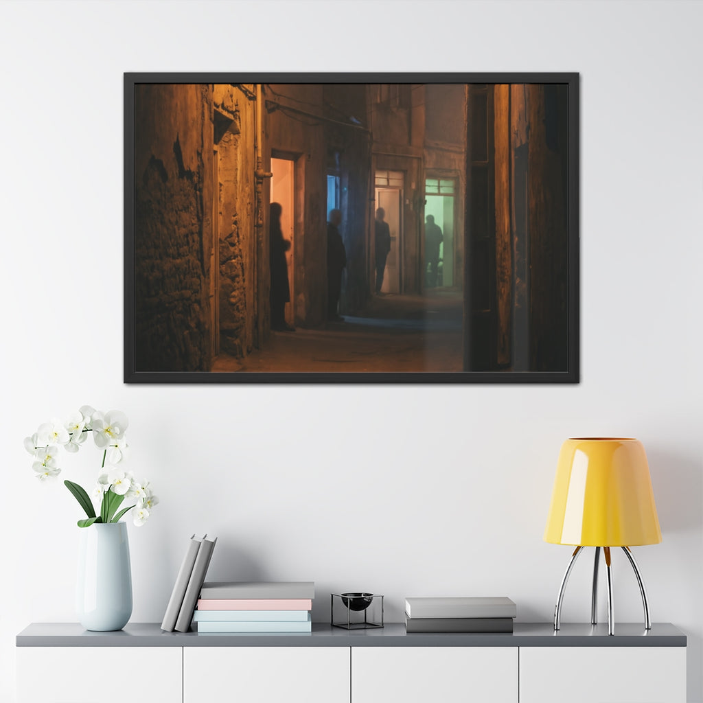 Framed Posters - Shadowed Alleyway Mystery Art Print —... |...