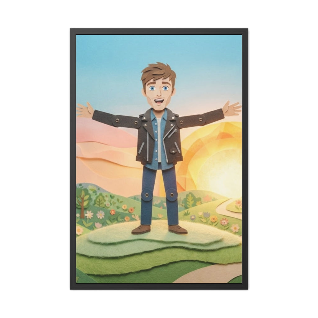 Framed Poster - Sunny Meadow Panorama (8×12, 9×11, 11×14......