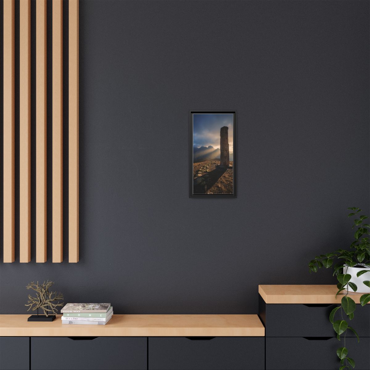 Framed Matte Canvas - Sun Peak