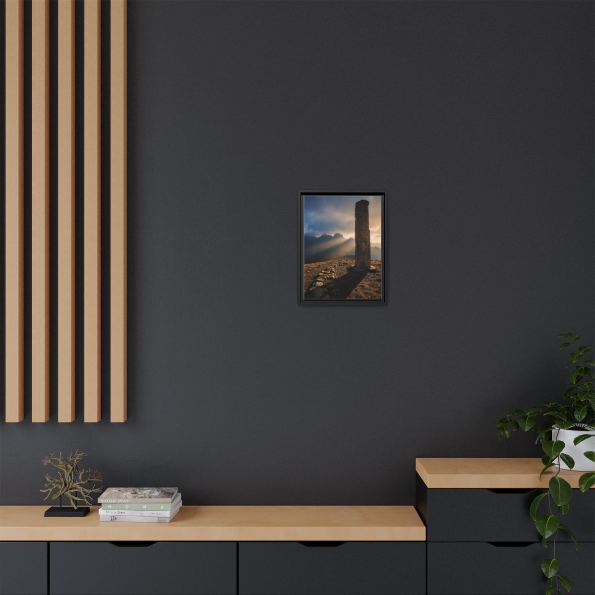 Framed Matte Canvas - Sun Peak