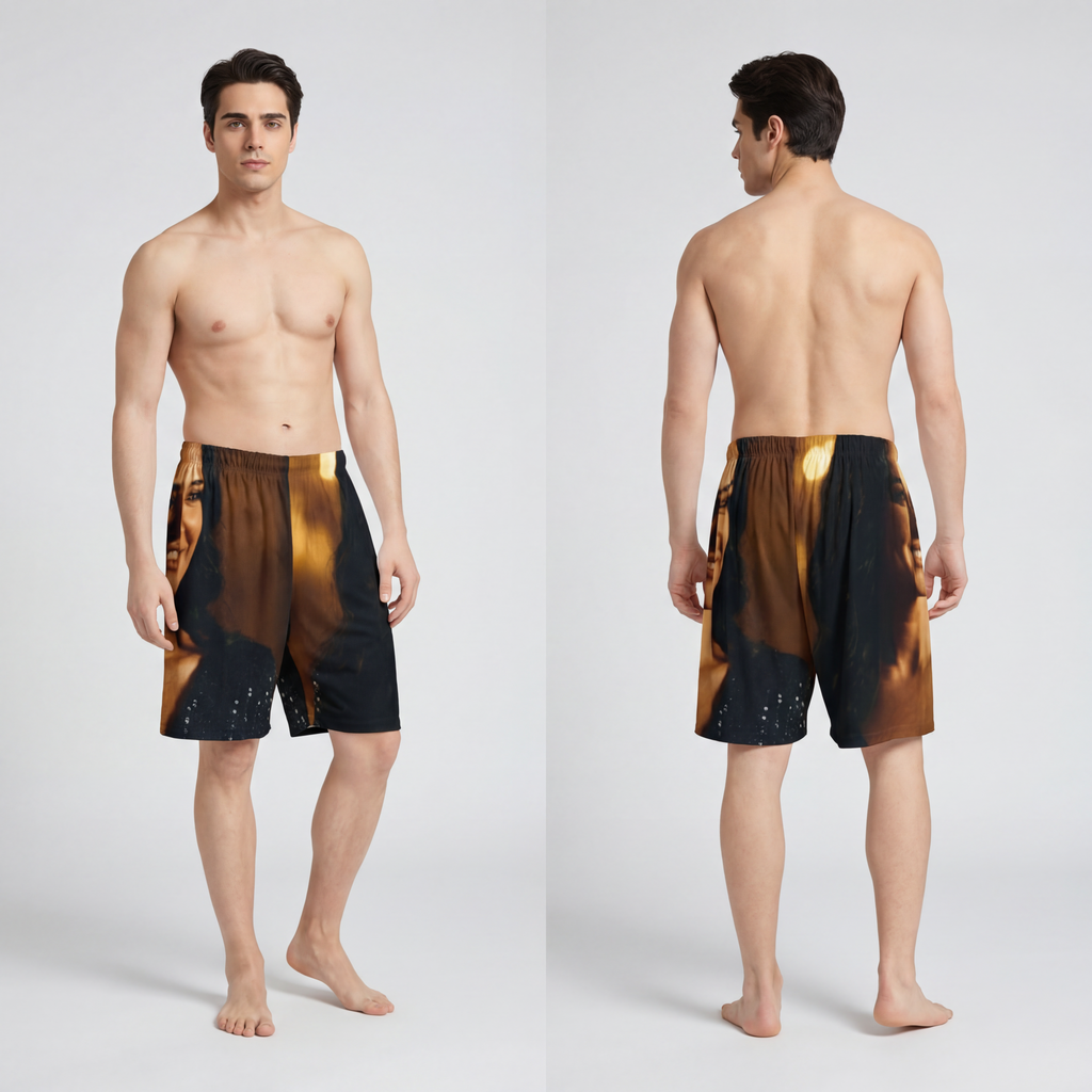 Men's Shorts - Golden Night Luxe