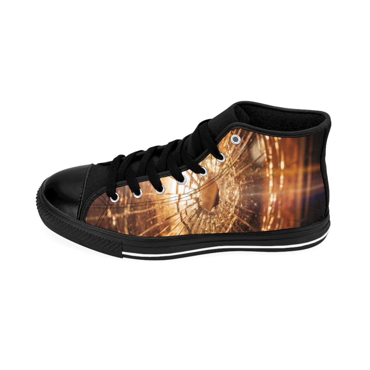 Women's Classic Sneakers - Shattered Glass Amber Glow Moody...