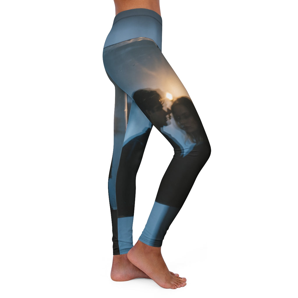 Women's Casual Spandex Leggings - Midnight Shadow Spandex......
