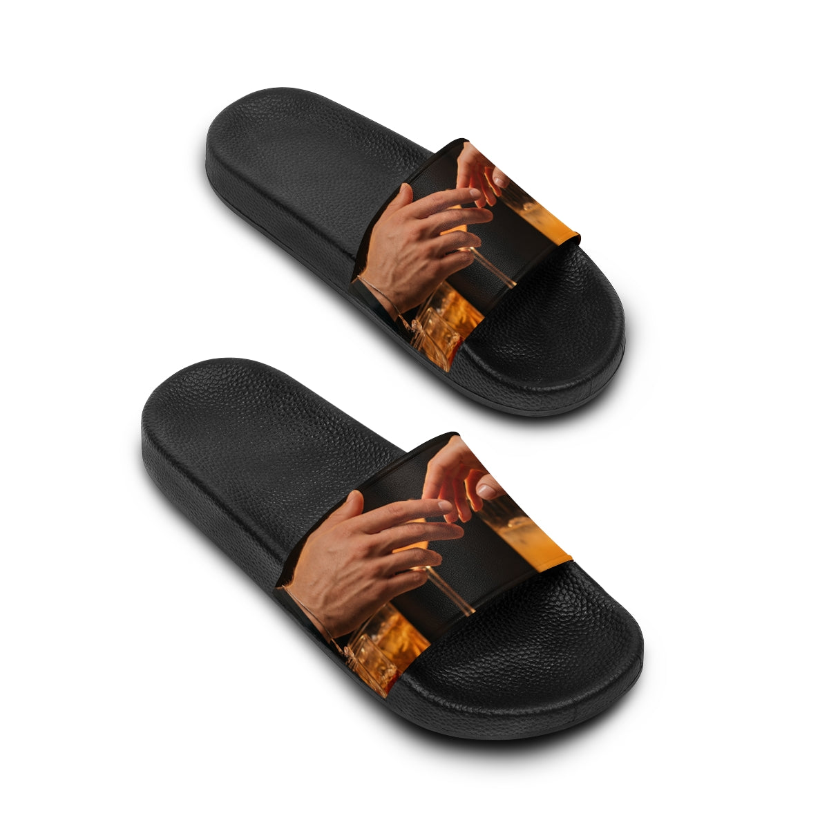 Women's Slide Sandals - Speakeasy Amber Glow Slides |...