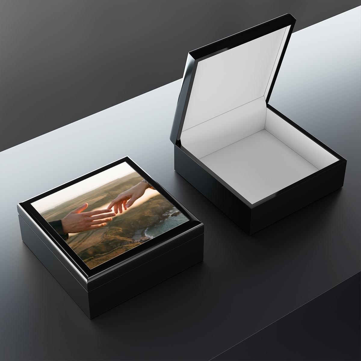 Jewelry Box - The Infinite Touch | Ethereal Coastal Art |...