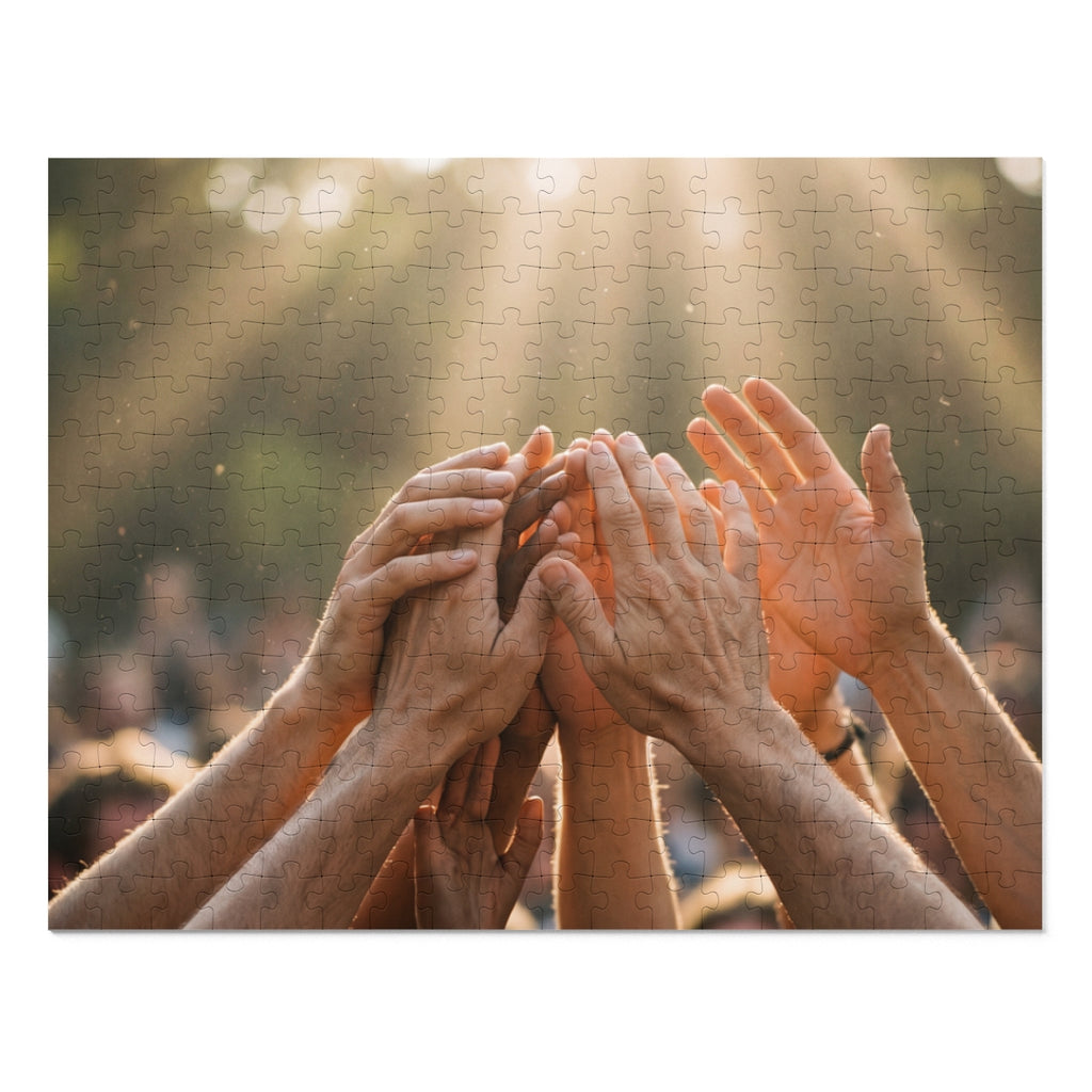 Jigsaw Puzzle with Tin - Golden Rays of Unity Wall Art (30...