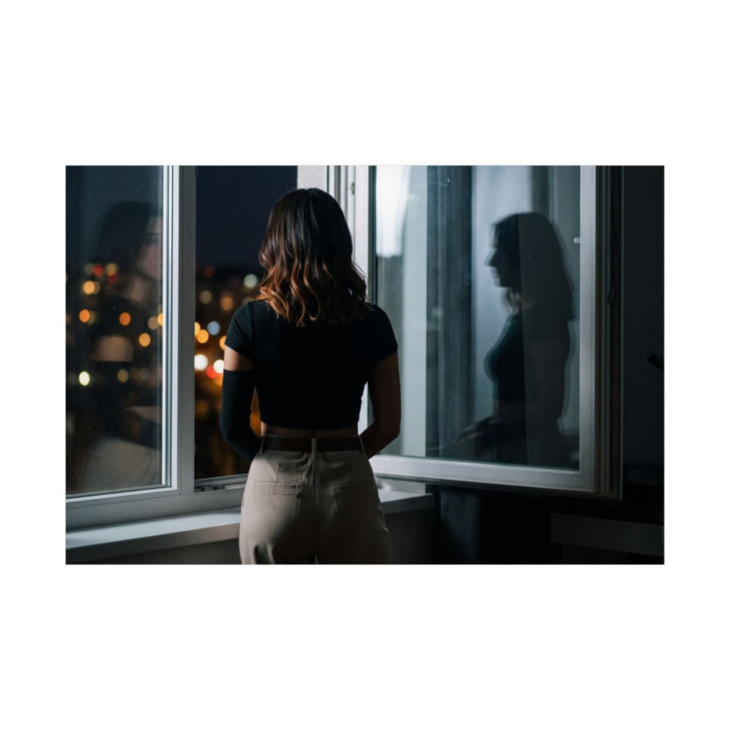 Matte Horizontal Poster - Midnight City Panorama (10×8 &......