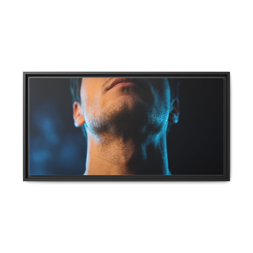 Framed Matte Canvas - Neon Pulse Core — Black / 1.25"