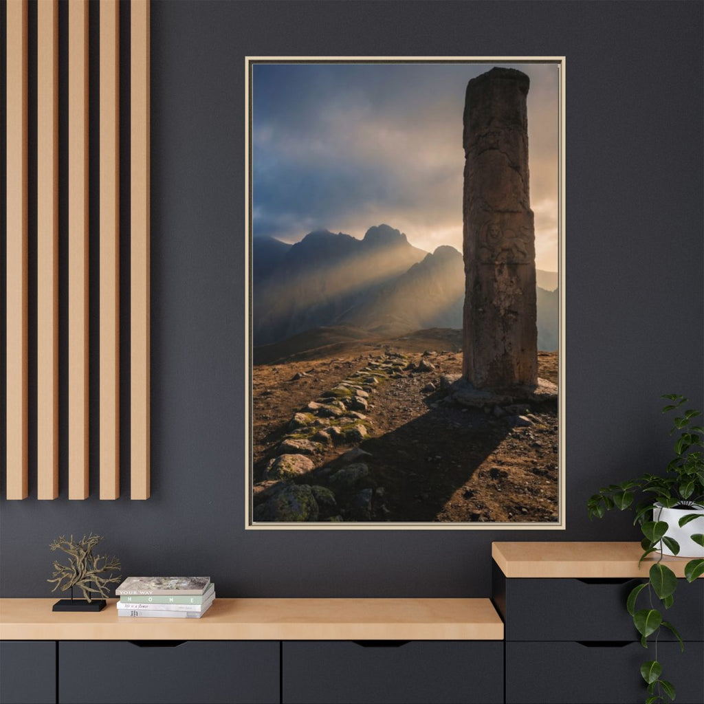 Matte Canvas, Framed - Mystic Monolith Ancient Persian... |...