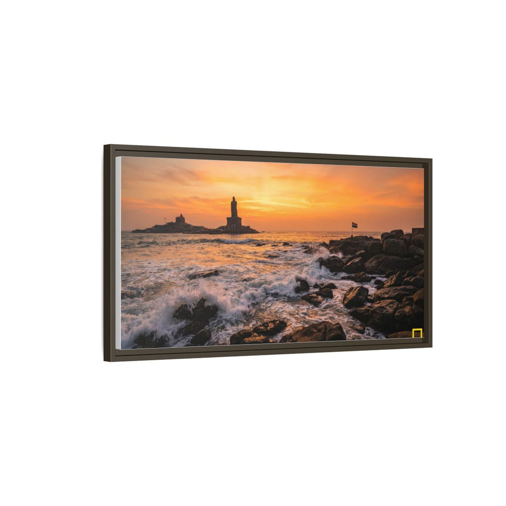 Framed Matte Canvas - Majestic Golden Coast