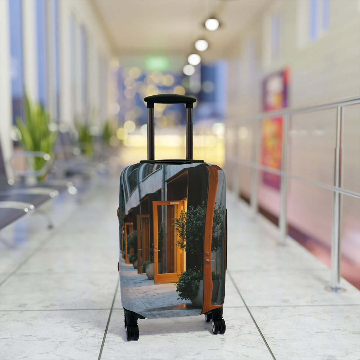 Luggage Cover - Twilight Promenade Guard | Echovira Gallery