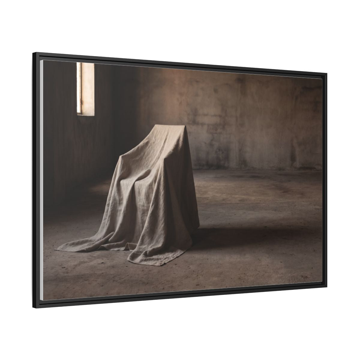 Framed Matte Canvas - Wabi-Sabi Silhouette Art — Black / 1.25"