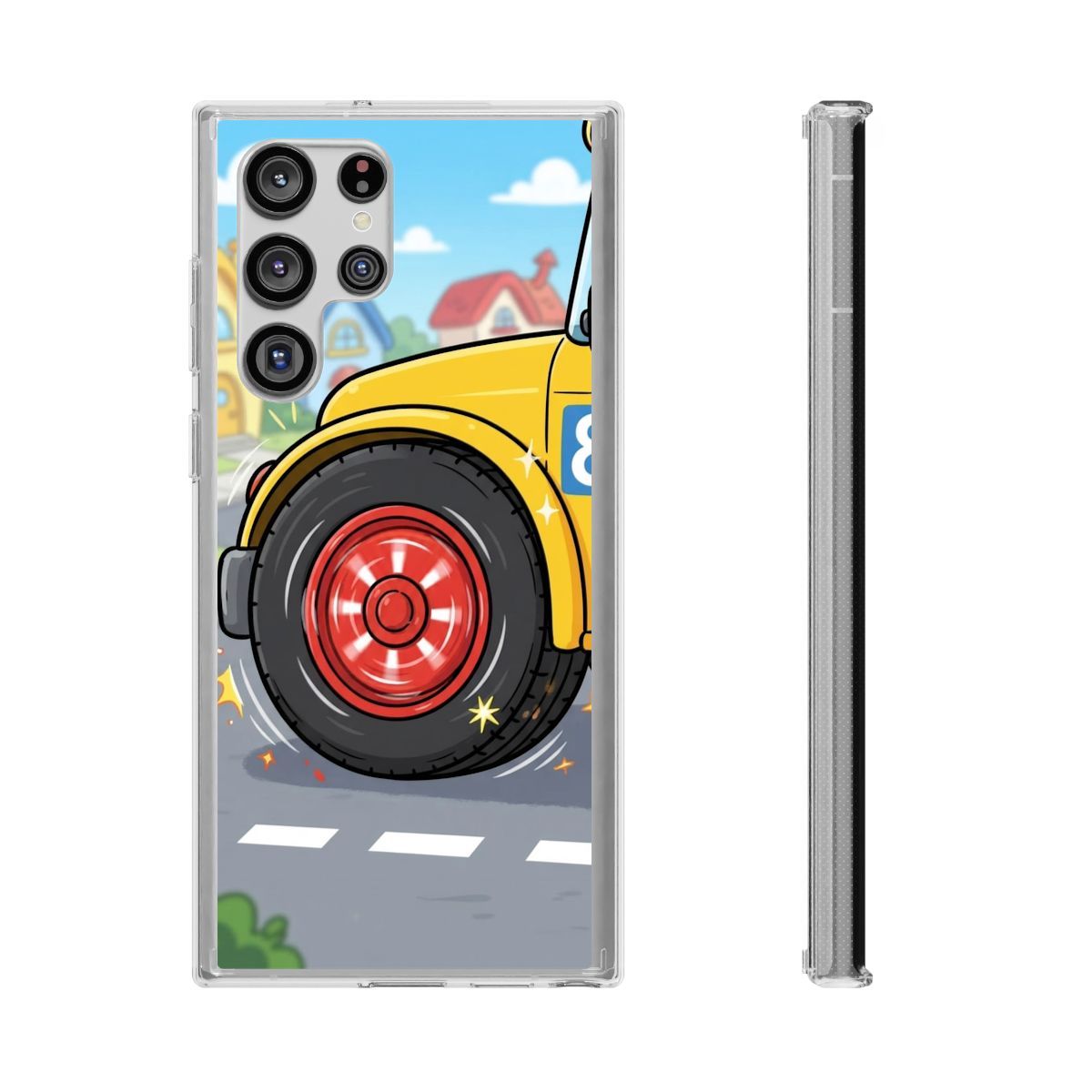 Clear Impact-Resistant Cases - Cartoon Bus | Echovira...