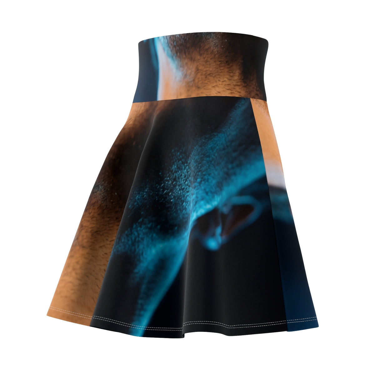 Women's Skater Skirt - Neon Horizon Portrait | Echovira...