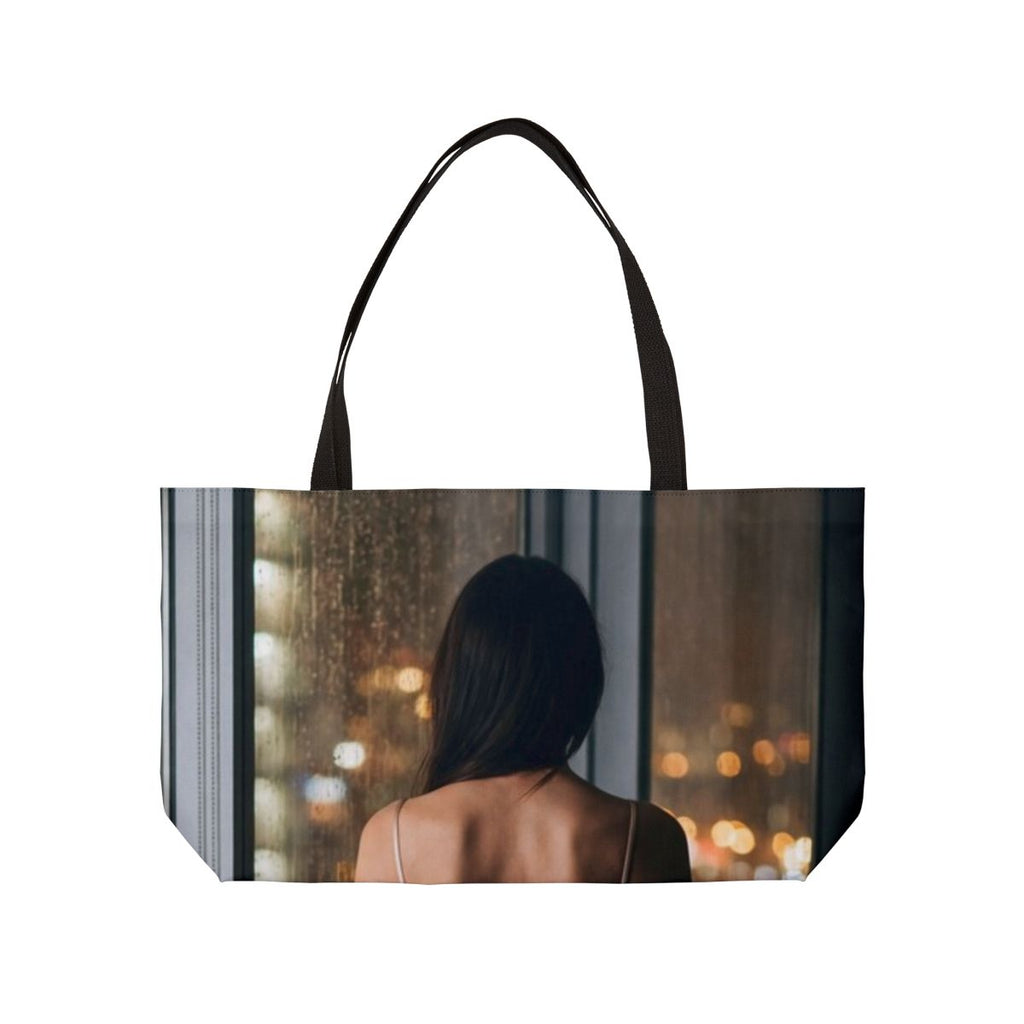 Weekender Tote Bag - Rainscape Silhouette | Echovira Gallery
