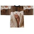 Long Sleeve Kimono Robe - Tender Newborn Hand in Soft Muslin...