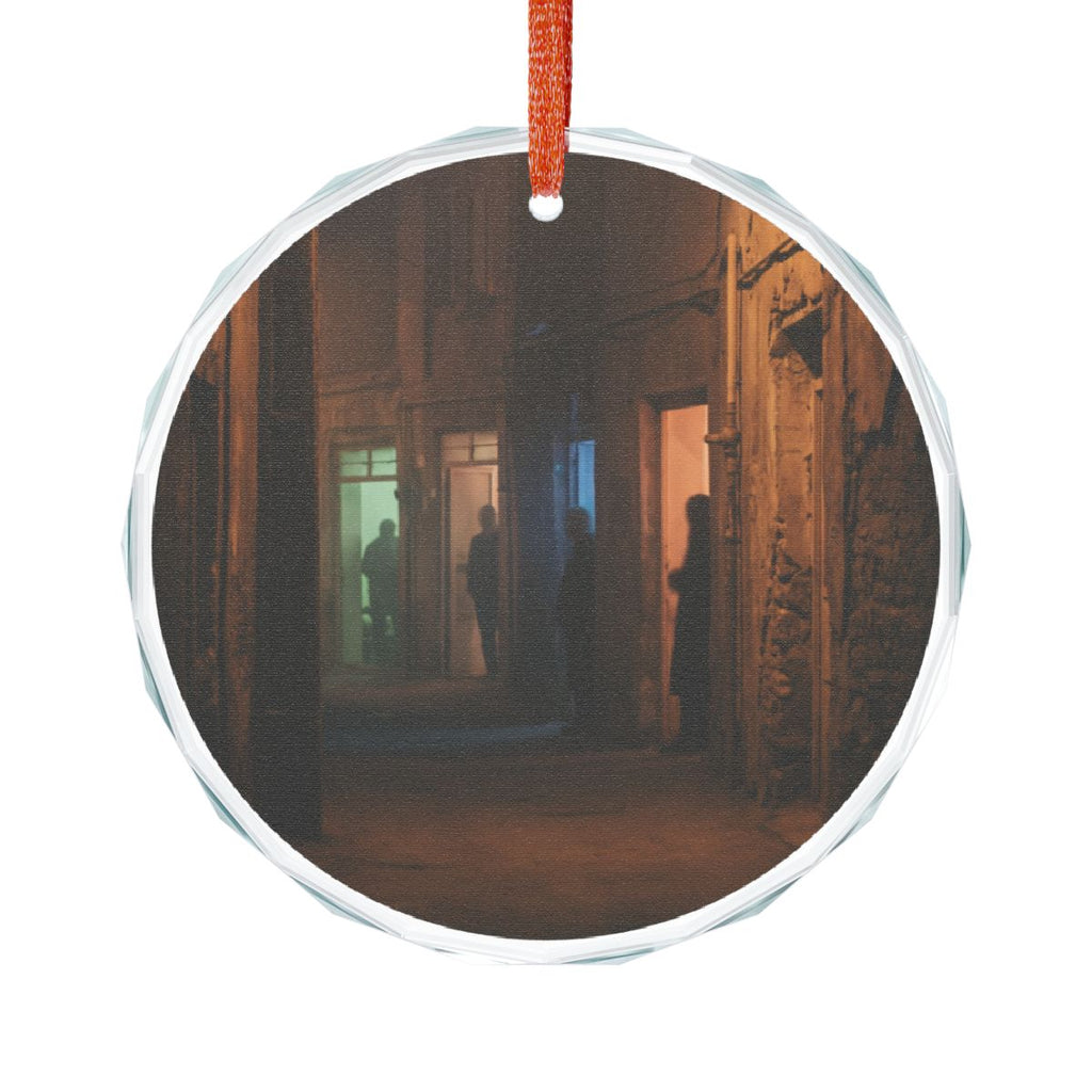 Crystal Glass Ornament - Midnight Shadow Alleyway... |...