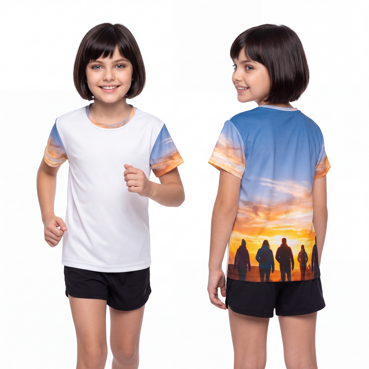 Kids Sports Jersey - Sunset Horizon | Echovira Gallery