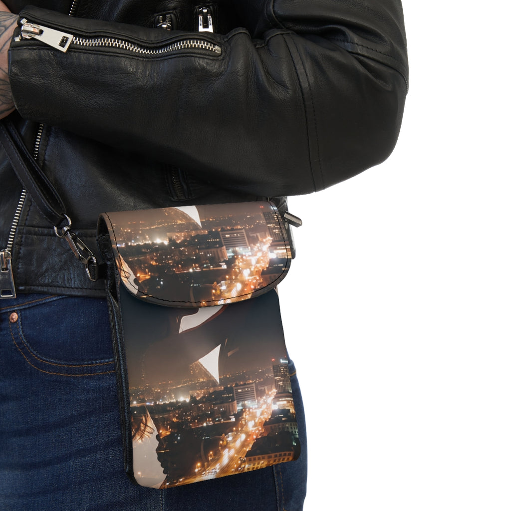 Cell Phone Wallet - Midnight City Silhouette | Echovira...
