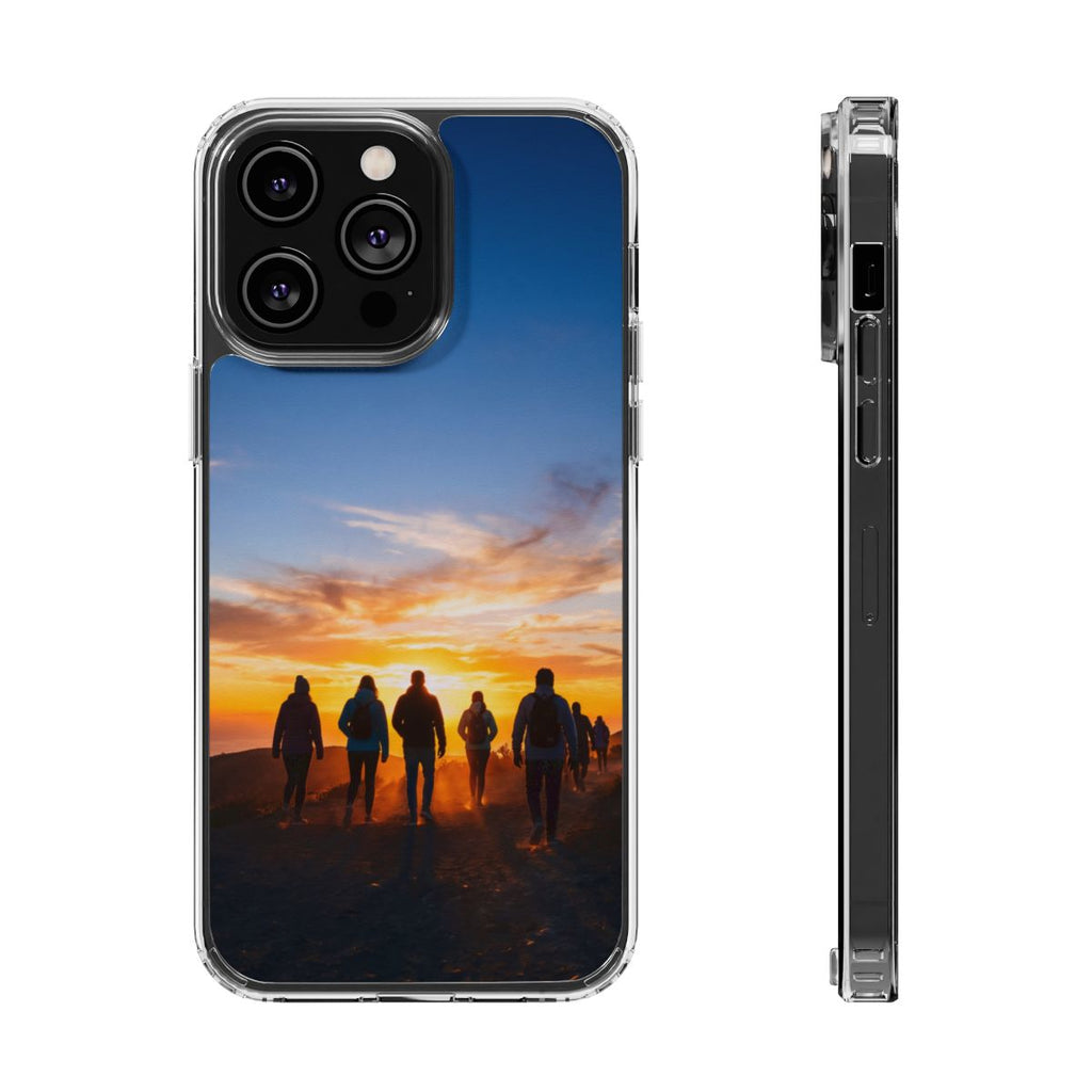 Clear Impact-Resistant Case - Sunset Peaks