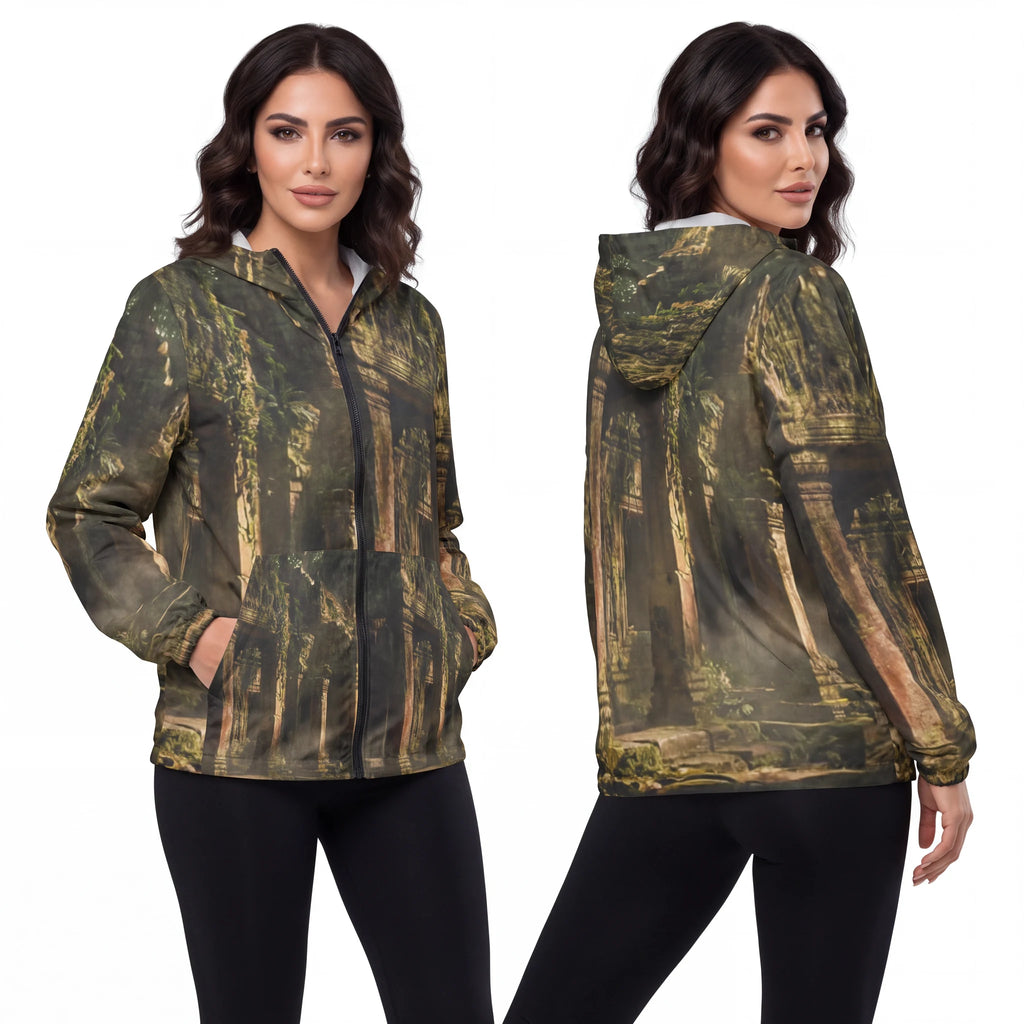 Unisex Windbreaker - Ancient Sanctuary | Echovira Gallery