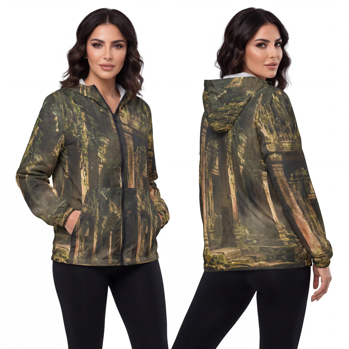 Unisex Windbreaker - Ancient Sanctuary | Echovira Gallery