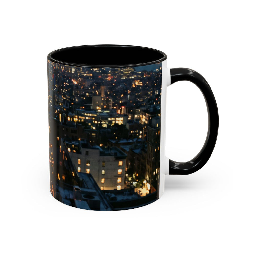 Accent Coffee Mug - Skyline Evening Glow | Echovira Gallery