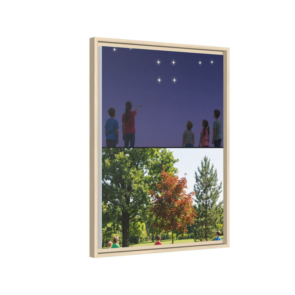 Framed Matte Canvas - Discovery — Natural / 1.25"