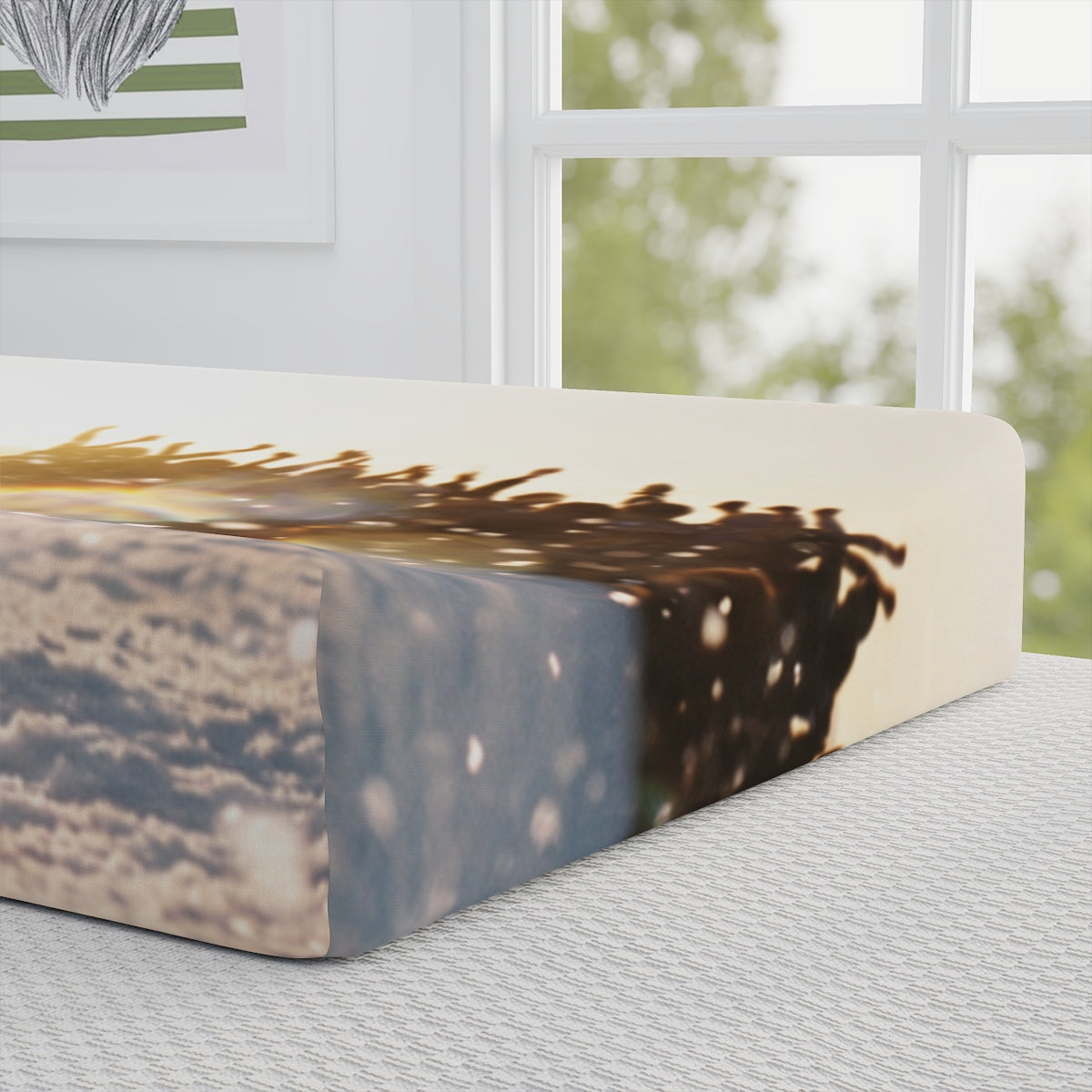 Golden Hour Crowd Baby Changing Pad Cover
