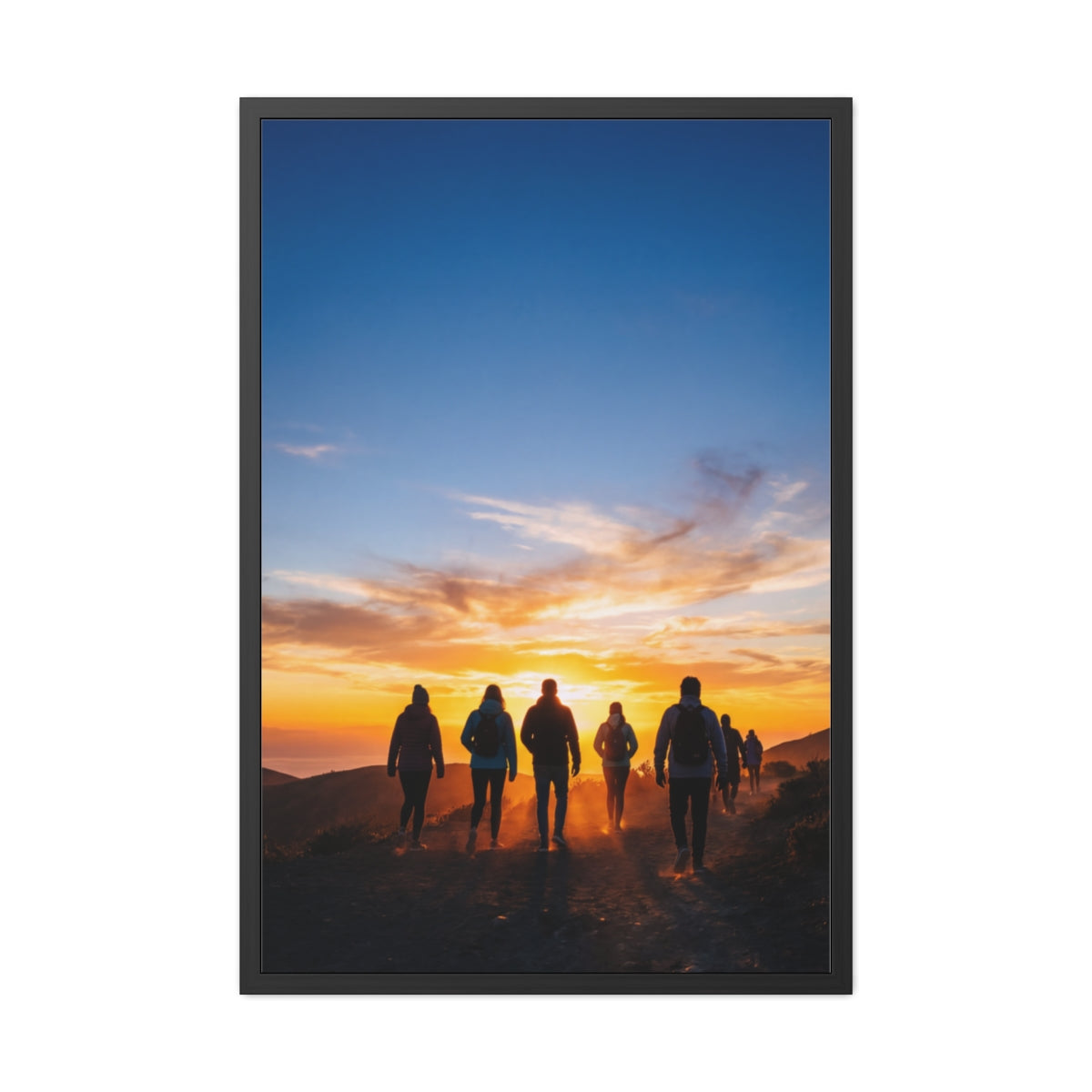 Framed Poster - Sunset Silhouette